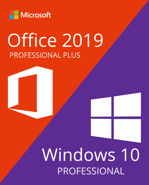 WINDOWS 10 PROFESSIONAL + OFFICE 2019 PROFESSIONAL PLUS